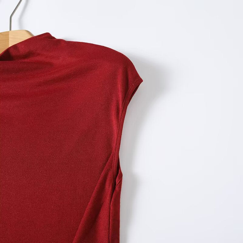 Women's new irregular design sleeveless top