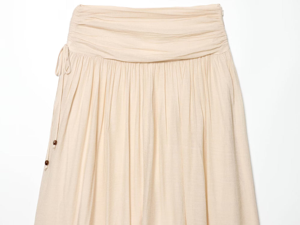 suit Women's 2 pieces bow decoration lantern sleeve top+Skirts