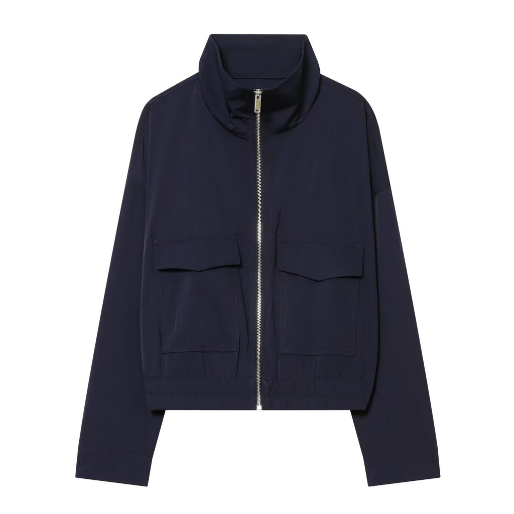 Women's casual stand collar jacket Coat