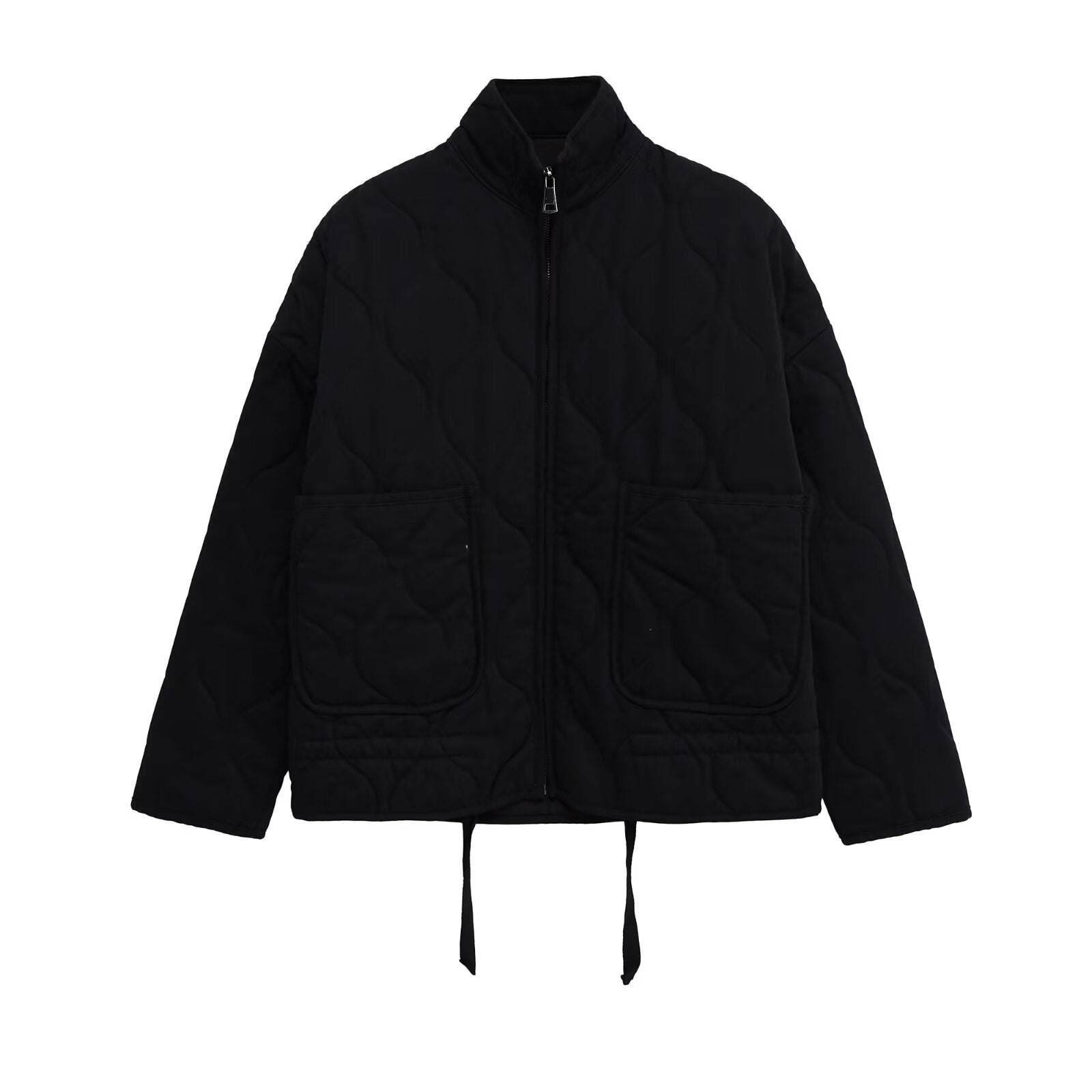 Women's winter loose warm standing collar cotton Coat