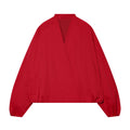 Women's loose V-neck pilot jacket Coat