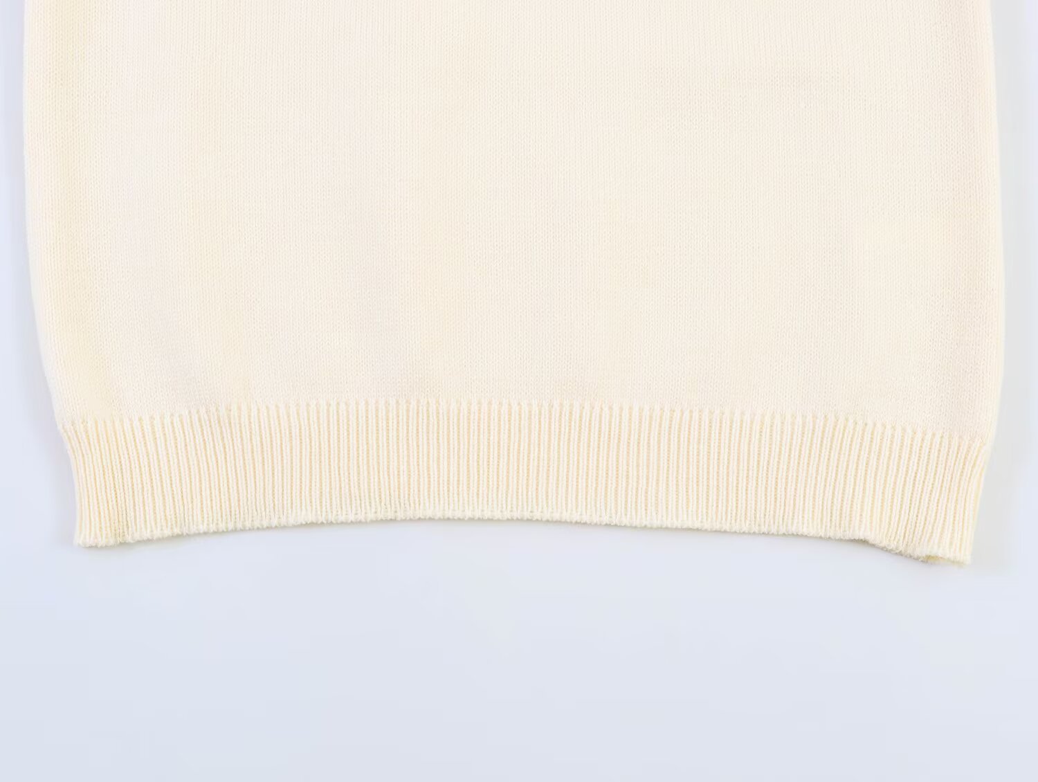 Women's rolled up sleeve patchwork knit sweater