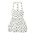 Women's polka dot halter neck mini dress