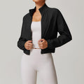 Women's thin wind-proof dry collar yoga jacket