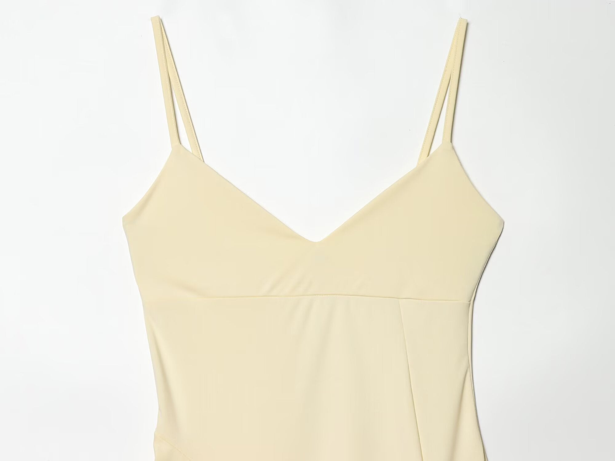 Women's asymmetric thin shoulder strap dress