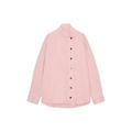 Women's loose striped high neck shirt