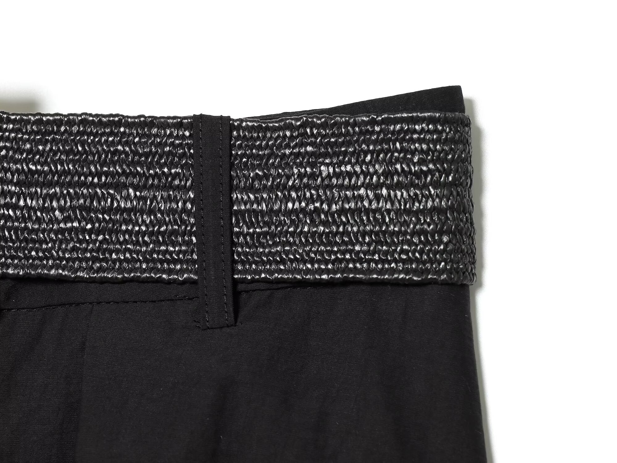 Women's With Belt High Waist Midi Skirt