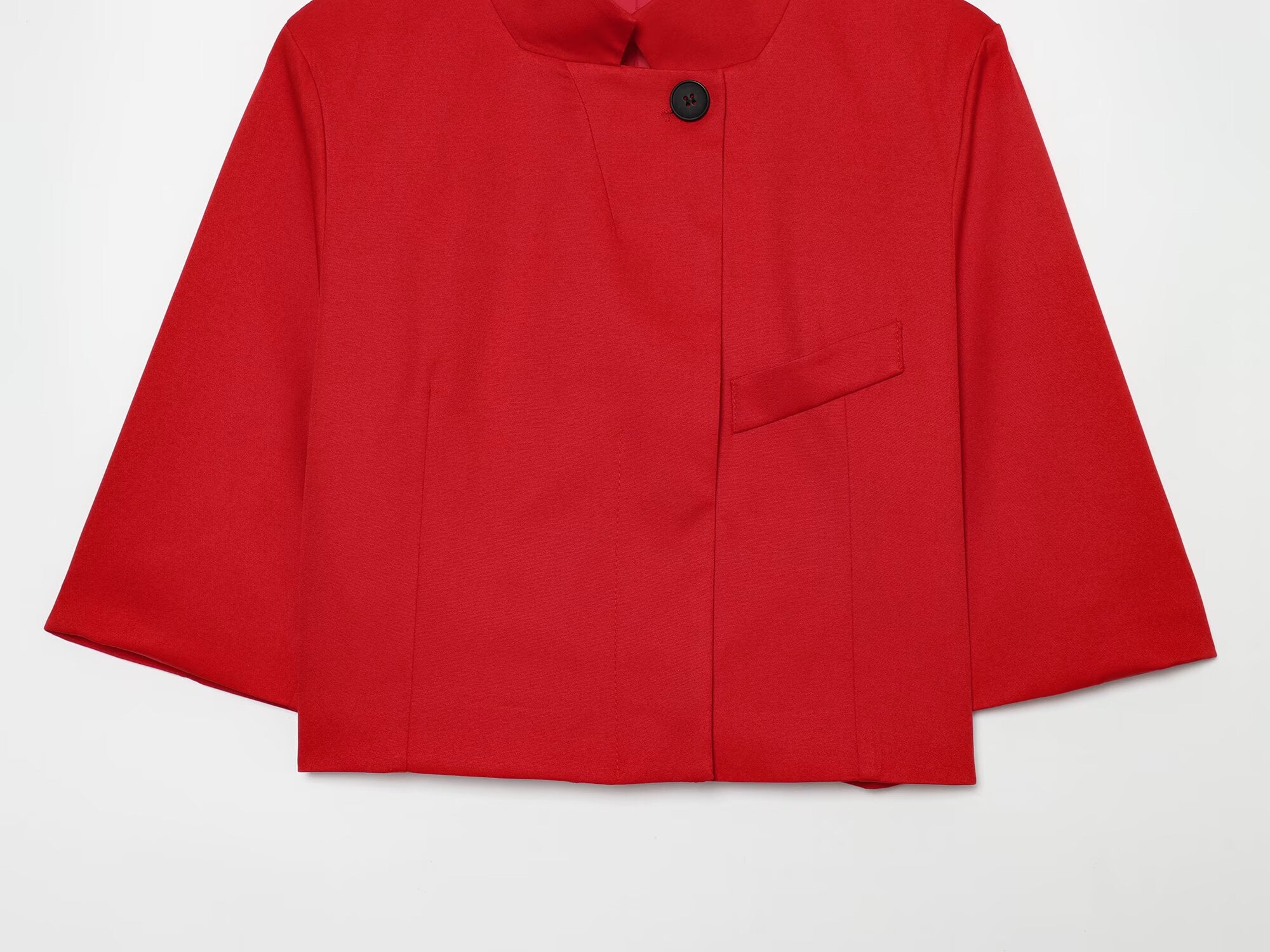 Women's short standing collar Blazer Coat