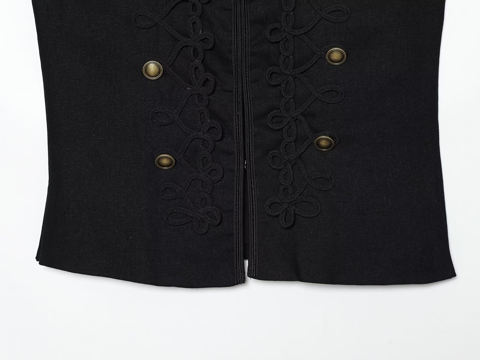 Women's rope knot buckle decoration slim vest