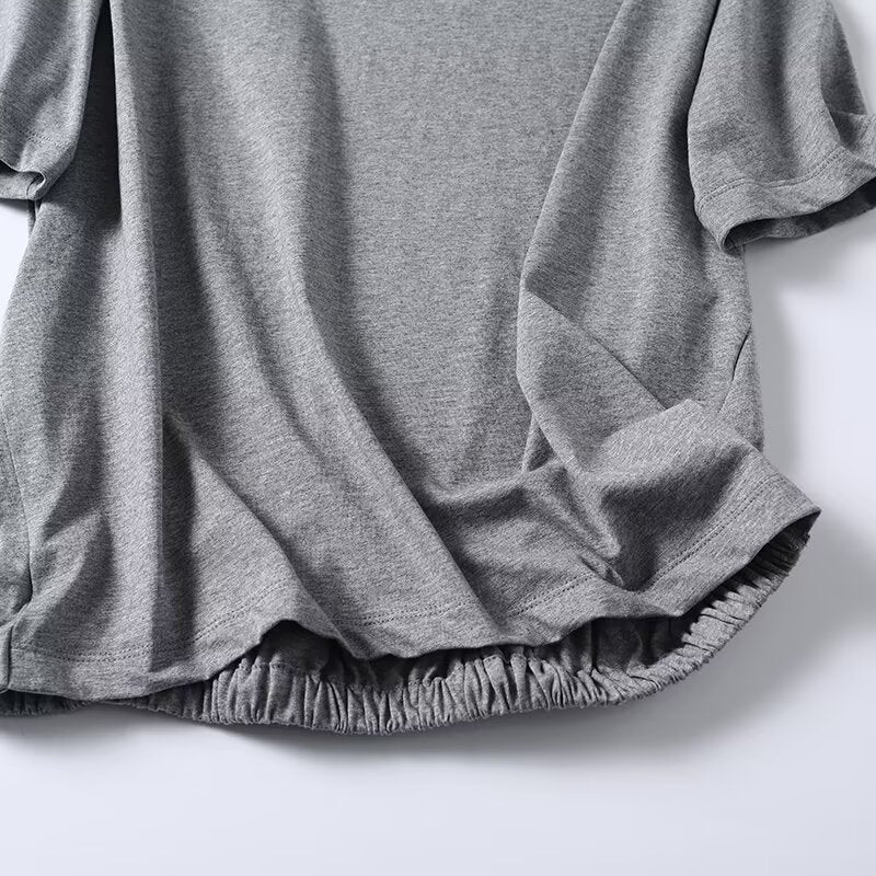 Women's casual short sleeved cotton T-shirt