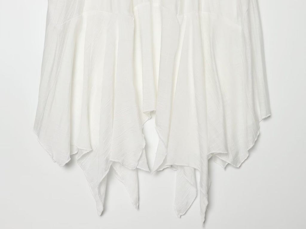 suit Women's 2 pieces embroidered asymmetrical MIDI skirt+top