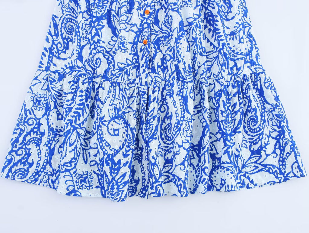 Women's With Belt embroidered dress