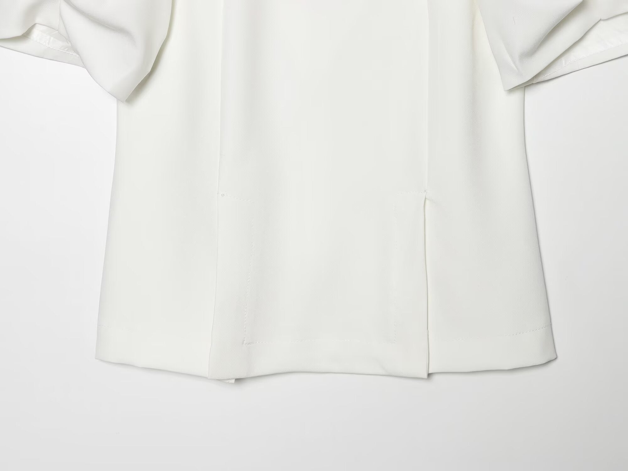 Women's bubble sleeve backless top