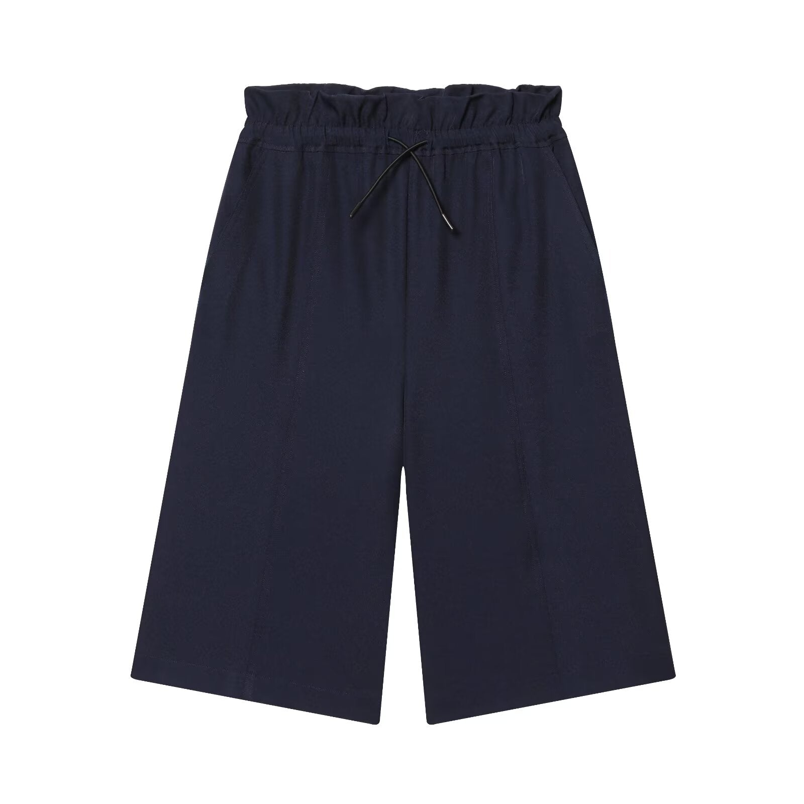 Women's layered decorative waist casual shorts