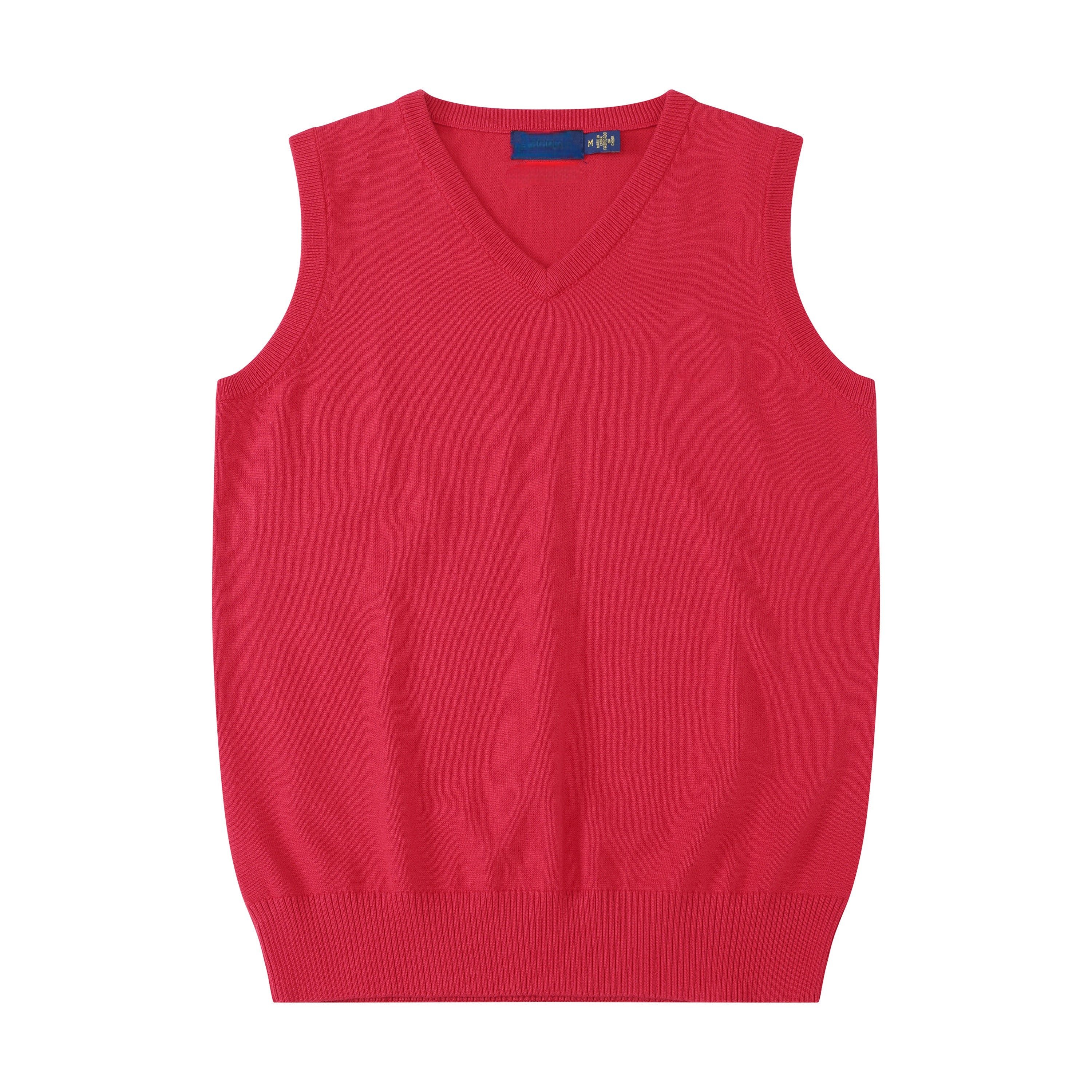 New style casual versatile thin embroidered V-neck knitted vest for men and women