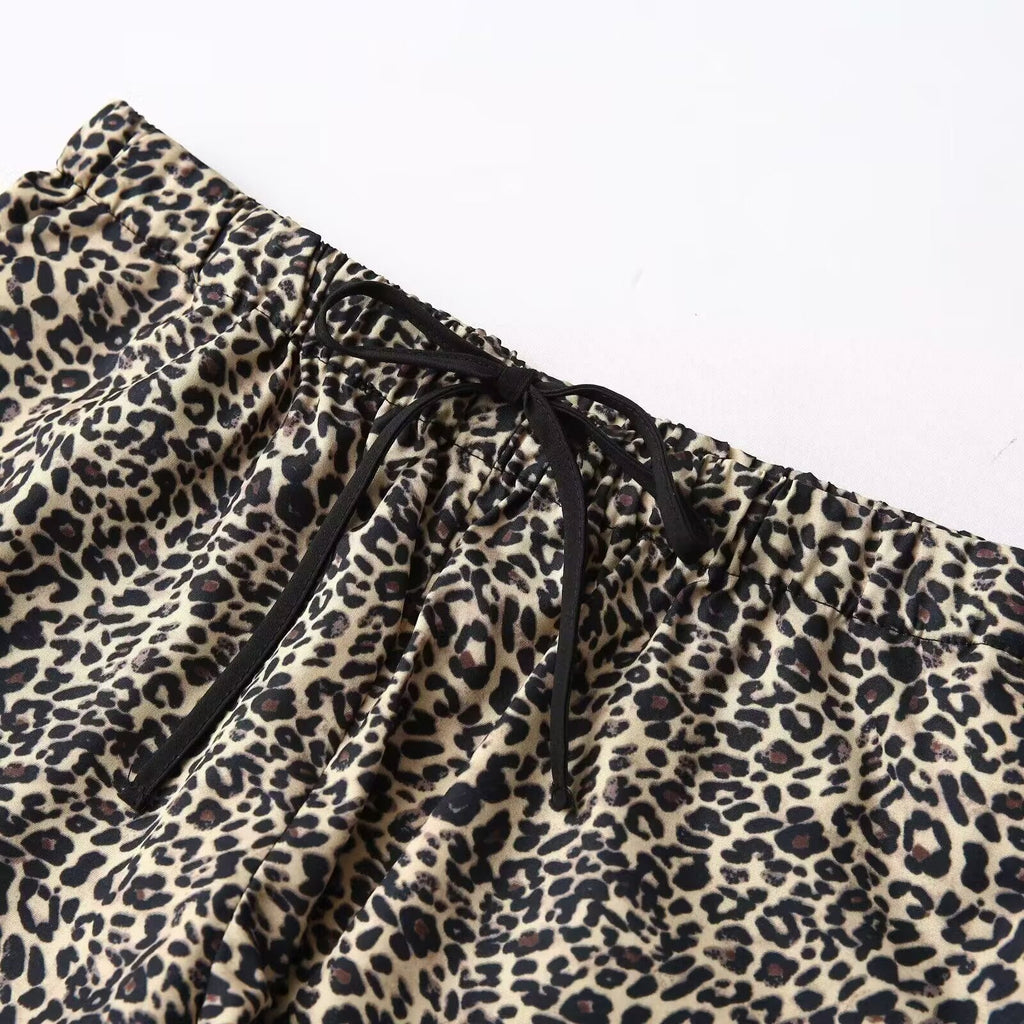 Women's animal striped printed shorts
