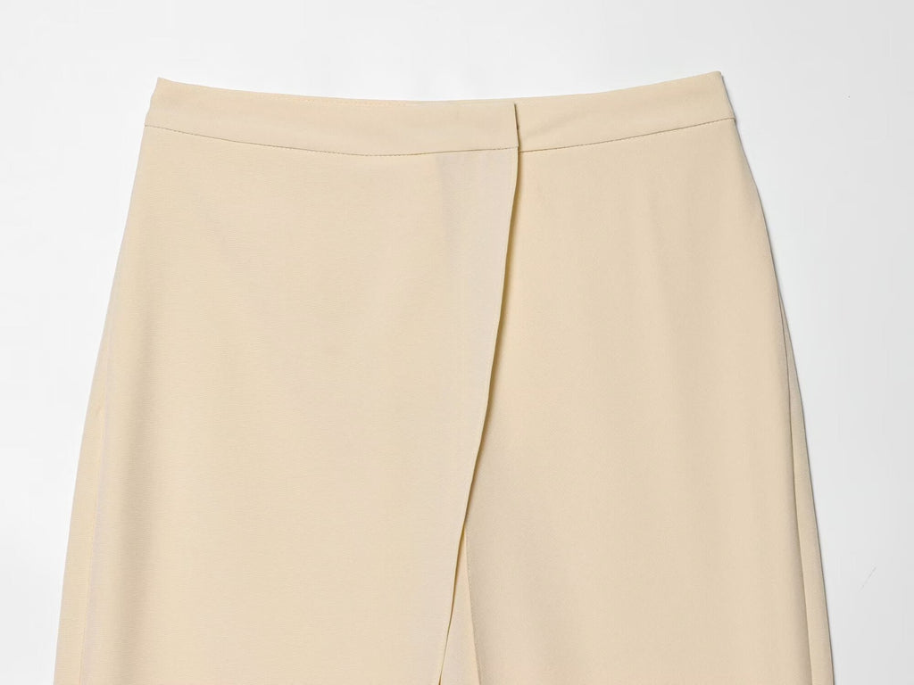 Women's front cross design casual pants