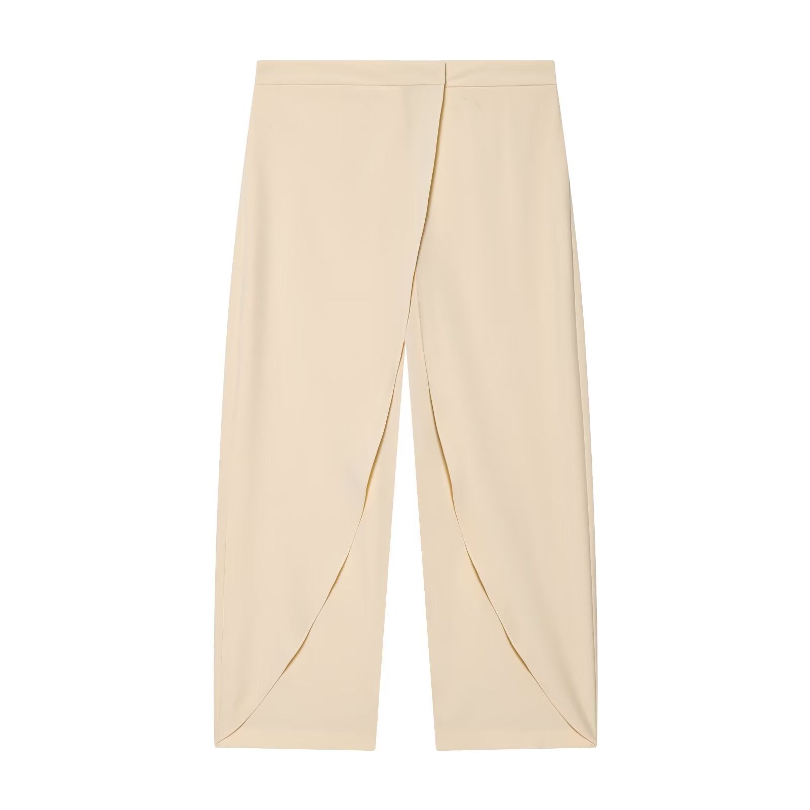 Women's front cross design casual pants