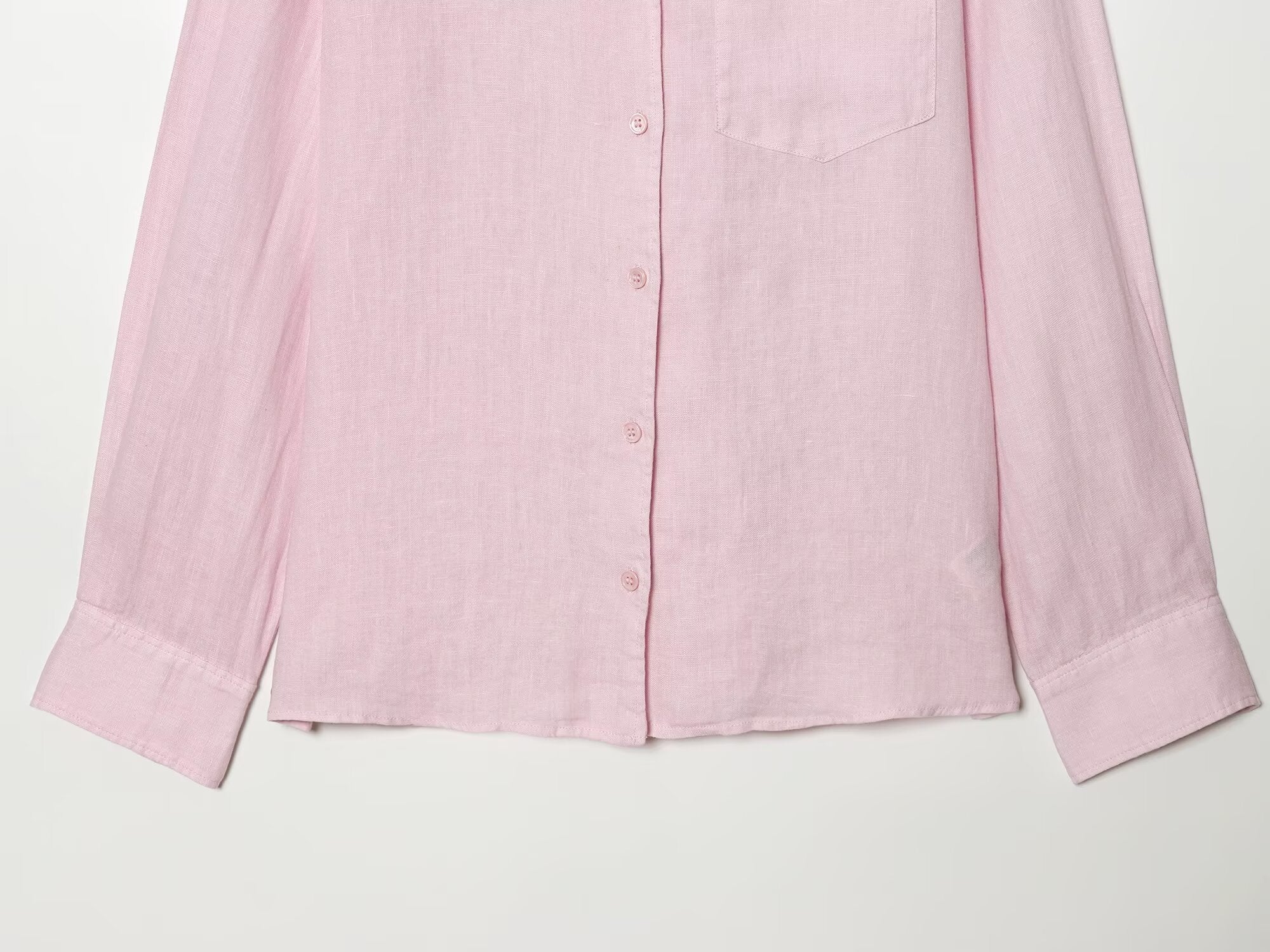 suit Women's 2 pieces pocket decoration linen blend shirt+Pants
