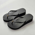 2026 women's new thick soled holiday sandals and slippers have a shoe box