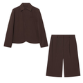 suit Women's 2 pieces casual lapel Blazer Coat+shorts