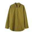 2026 Women's linen blend lapel long sleeved shirt