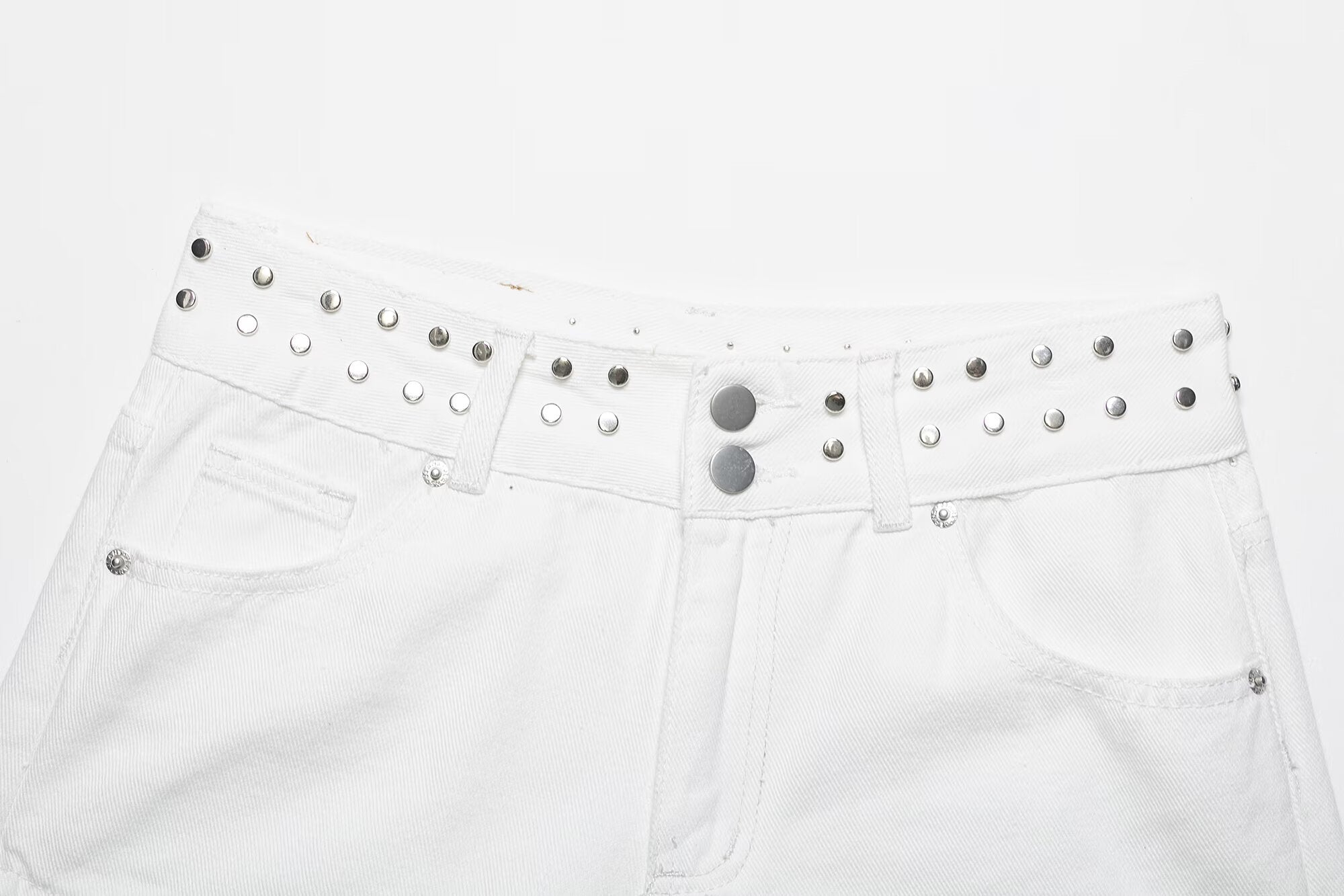 Women's low waisted star denim shorts