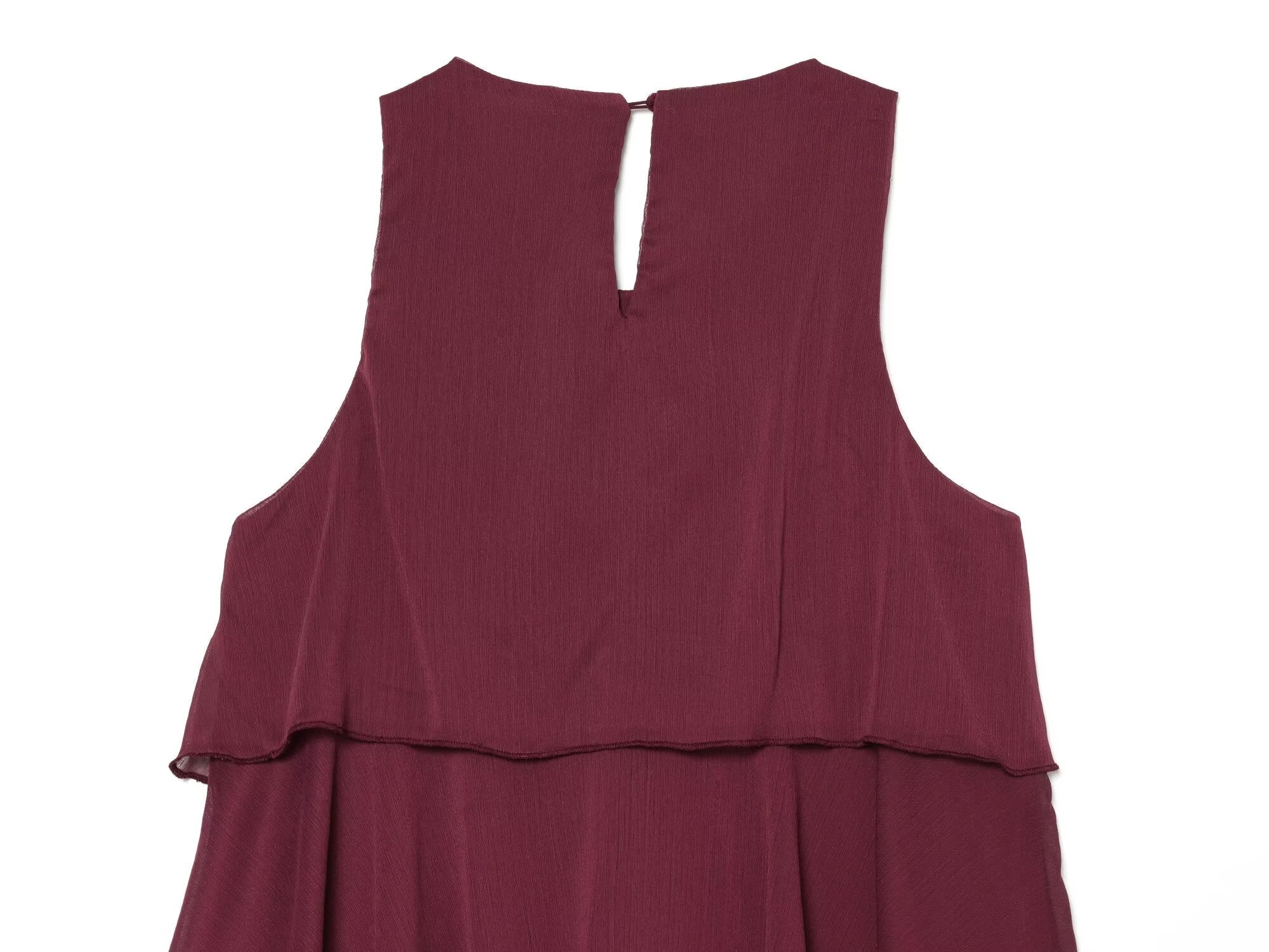Women's sleeveless draped cake dress