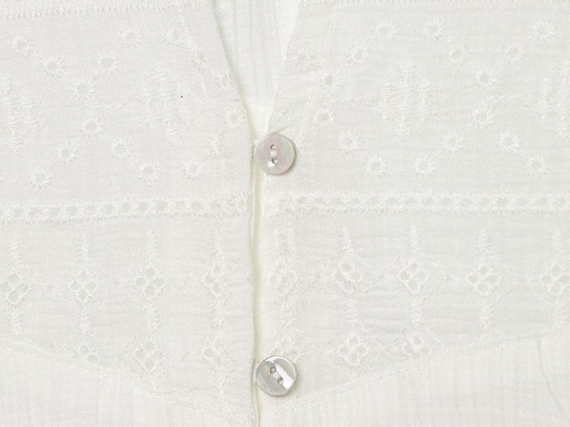 Women's layered decorative embroidered top