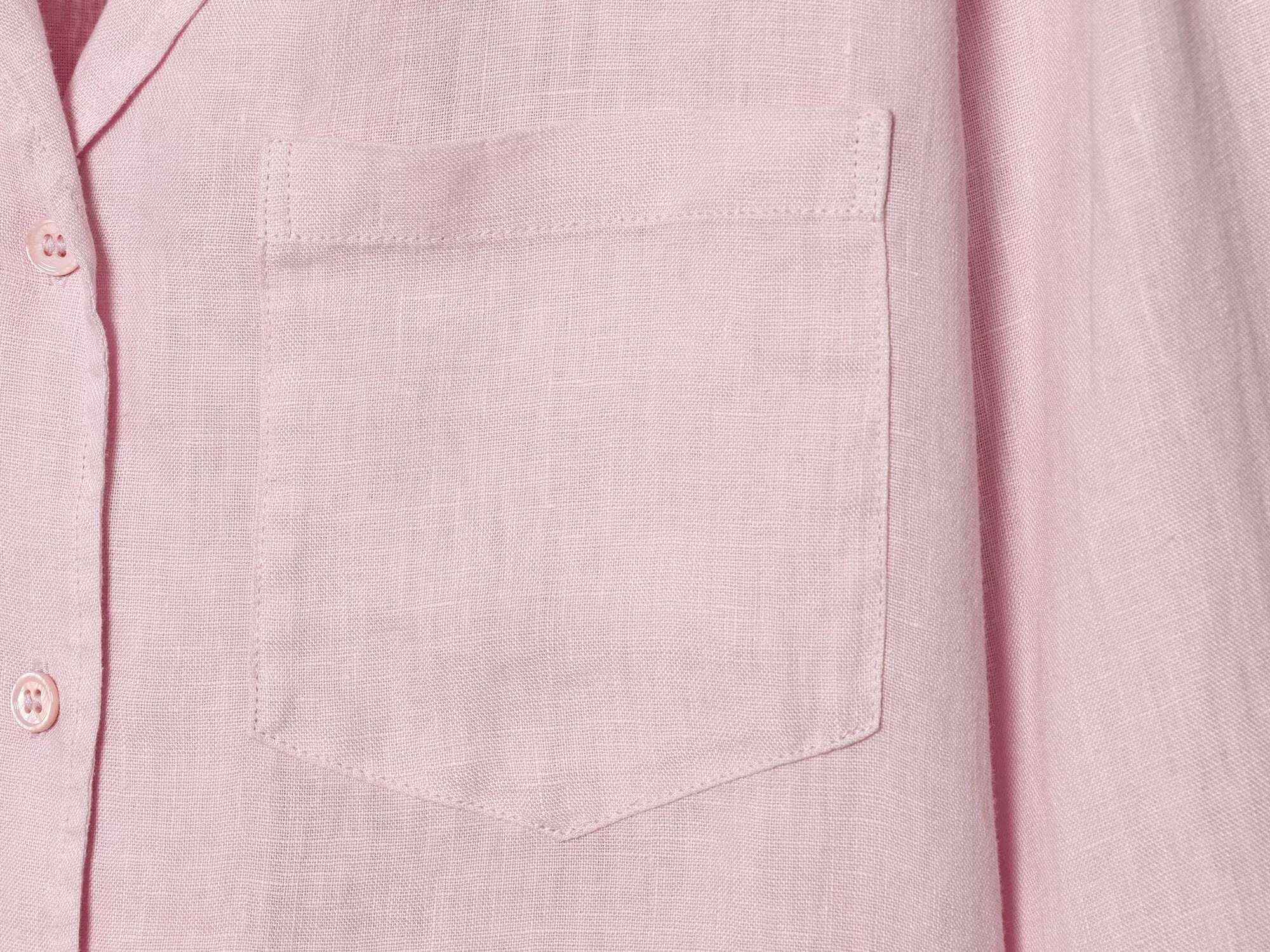 suit Women's 2 pieces pocket decoration linen blend shirt+Pants