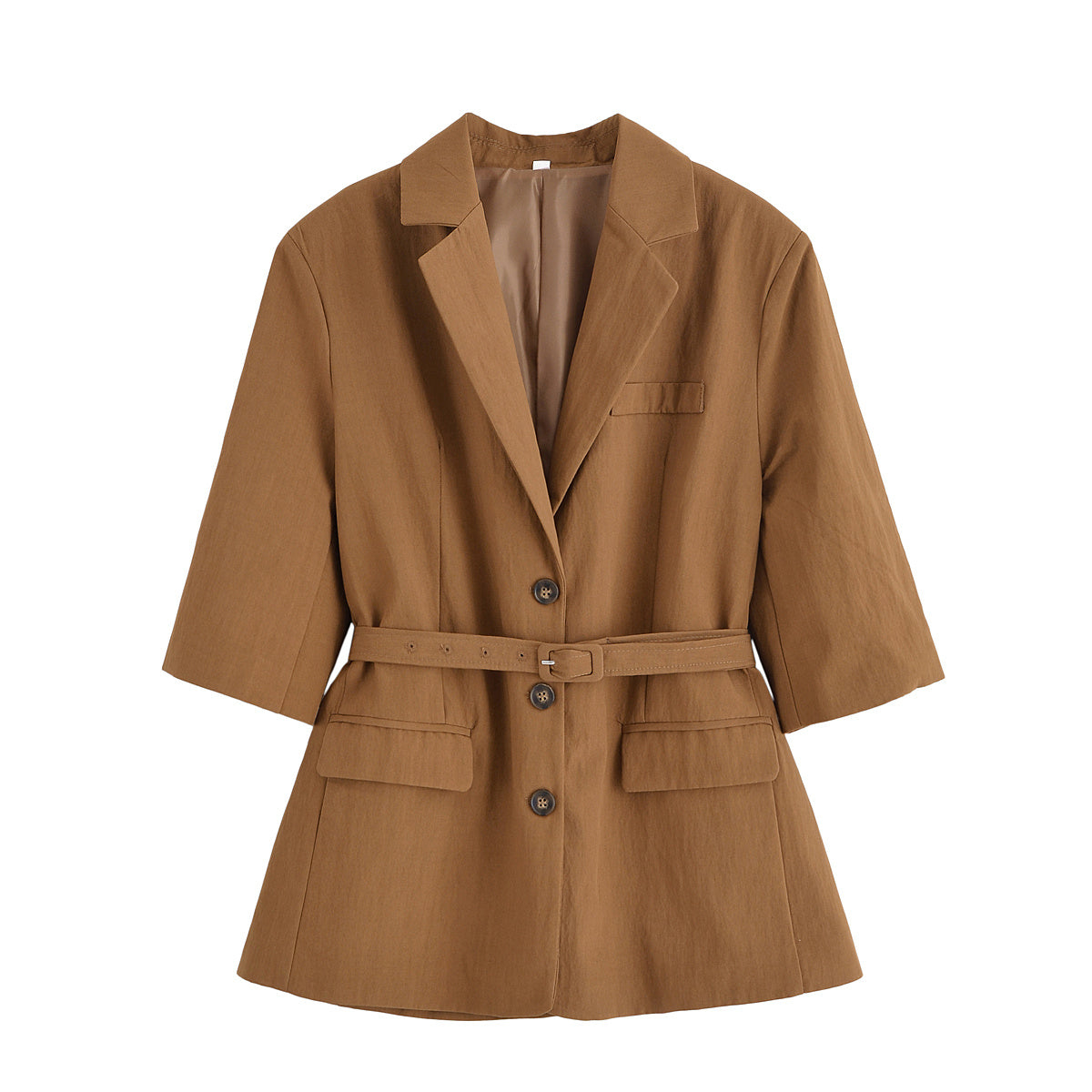 suit Women's 2 pieces five quarter sleeve lace up  Blazer Coat+shorts