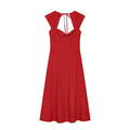 Women's twisted Knot design sleeveless backless dress