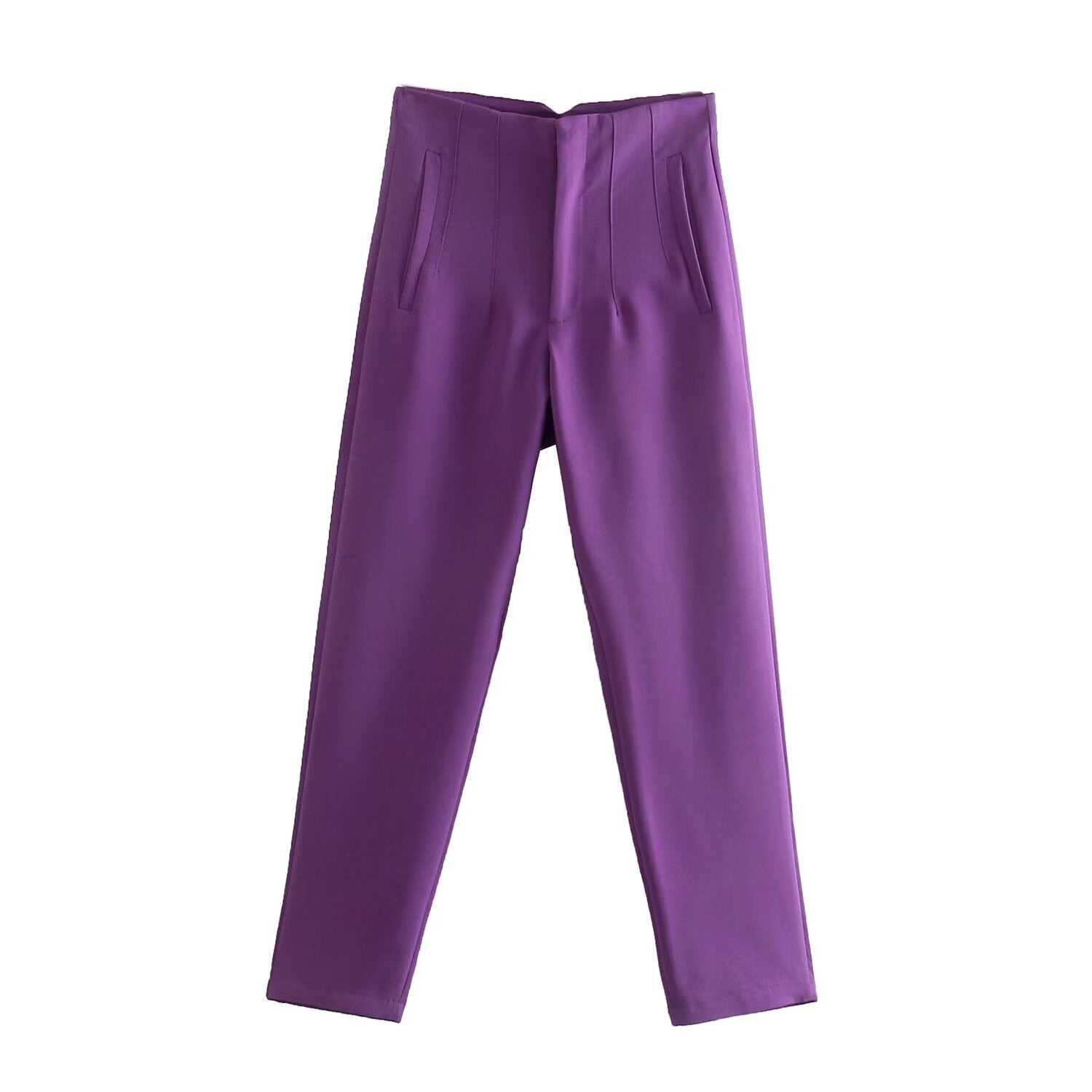 2026 Women's multi-color pleated high waisted pants