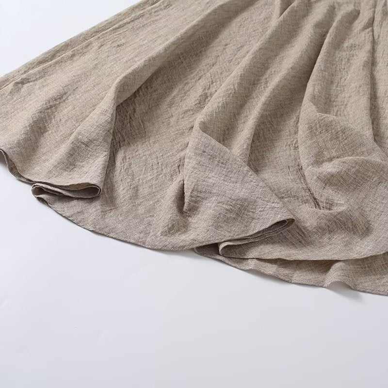 2026 Women's textured casual flared skirt