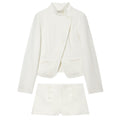 suit Women's 2 pieces slim stand collar Coat+shorts
