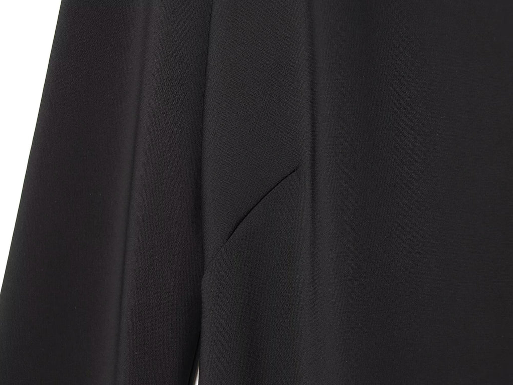 Women's long sleeved pleated collar mini dress