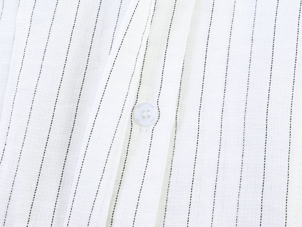 Women's New Fashion Flax Lapel Button Shirt