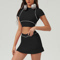 2026 women's new sports tennis skirt outdoor quick-drying yoga suit