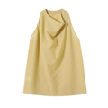 Women's draped Swing collar sleeveless top