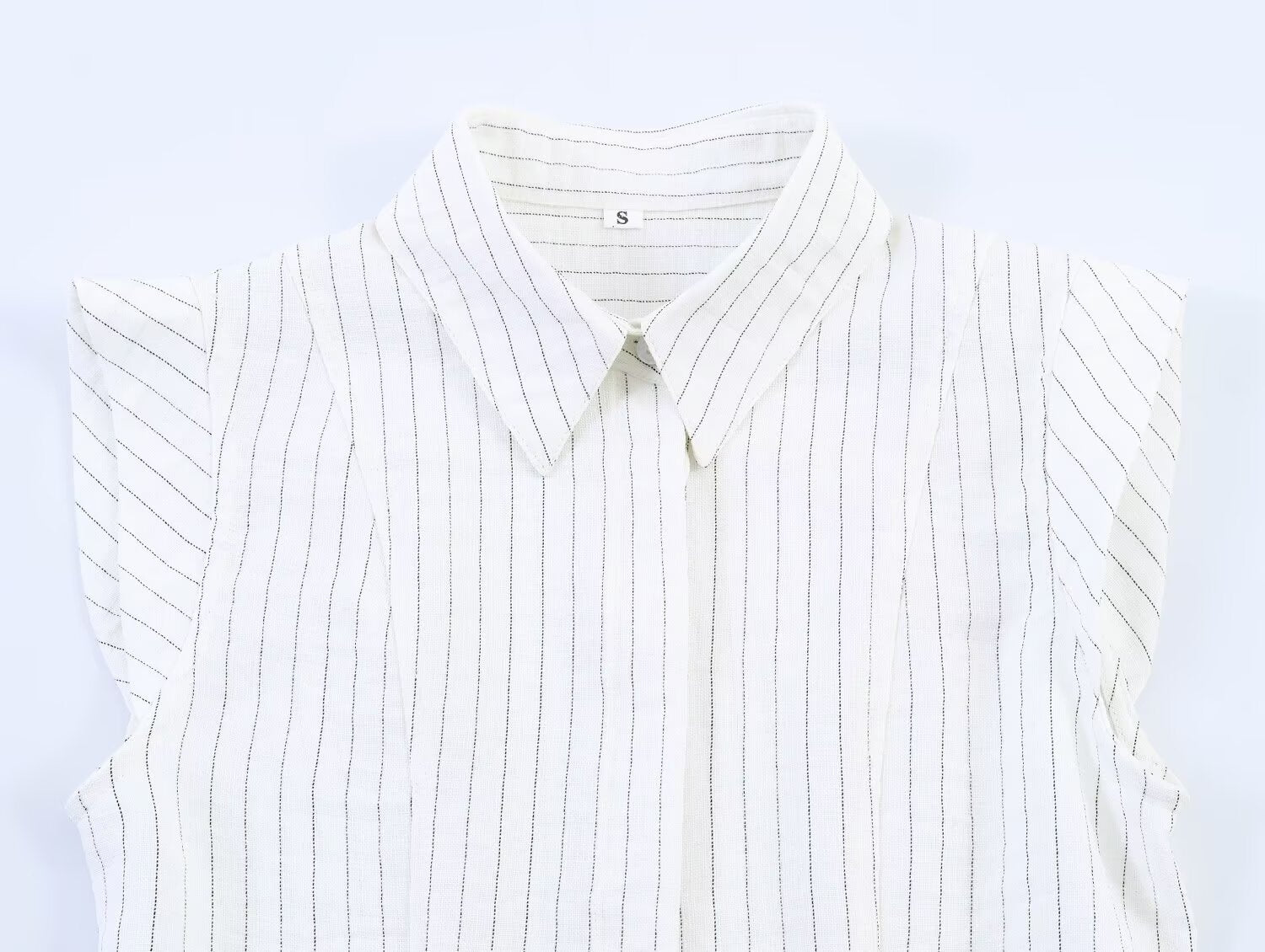 Women's New Fashion Flax Lapel Button Shirt