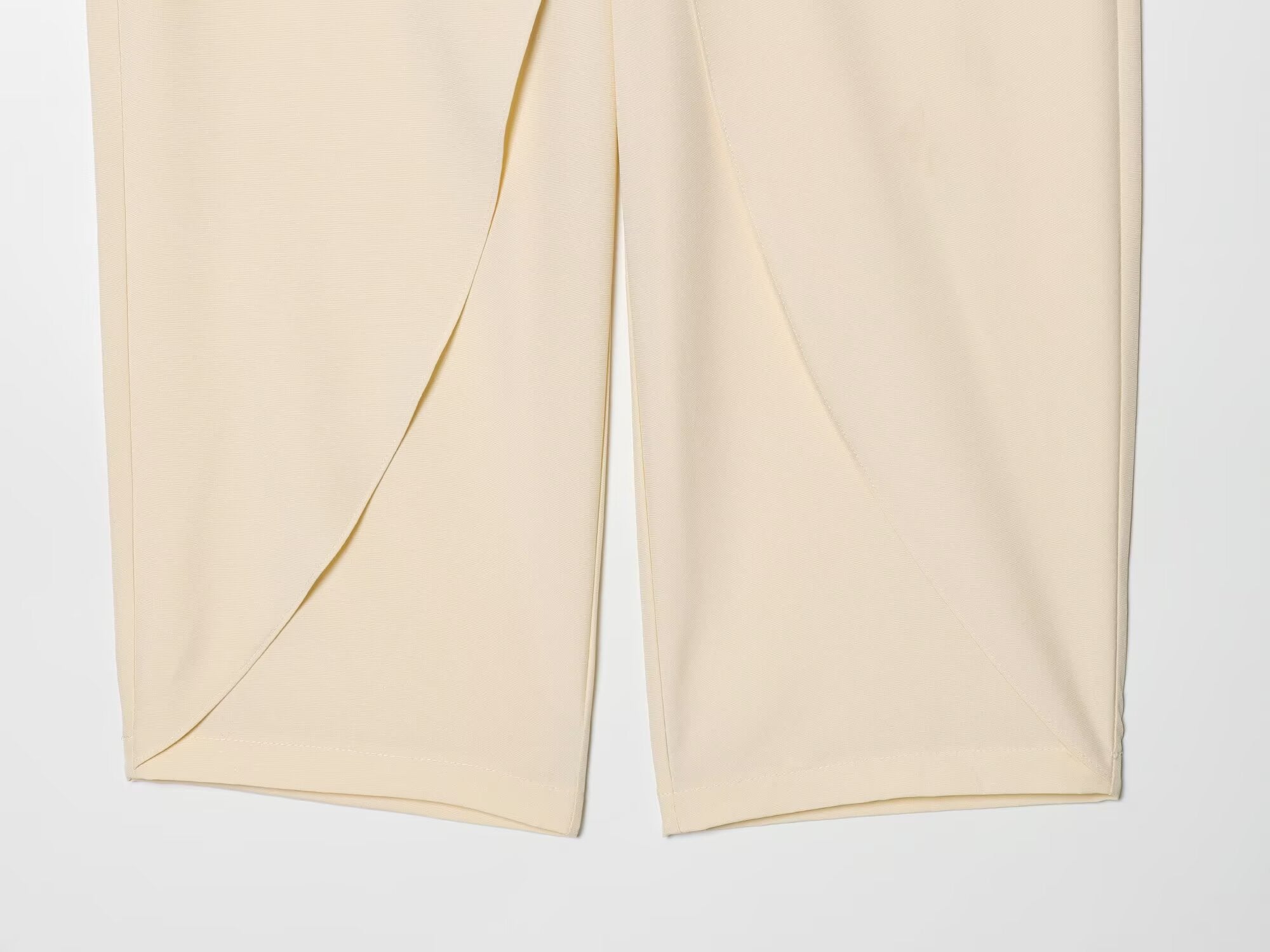 Women's front cross design casual pants