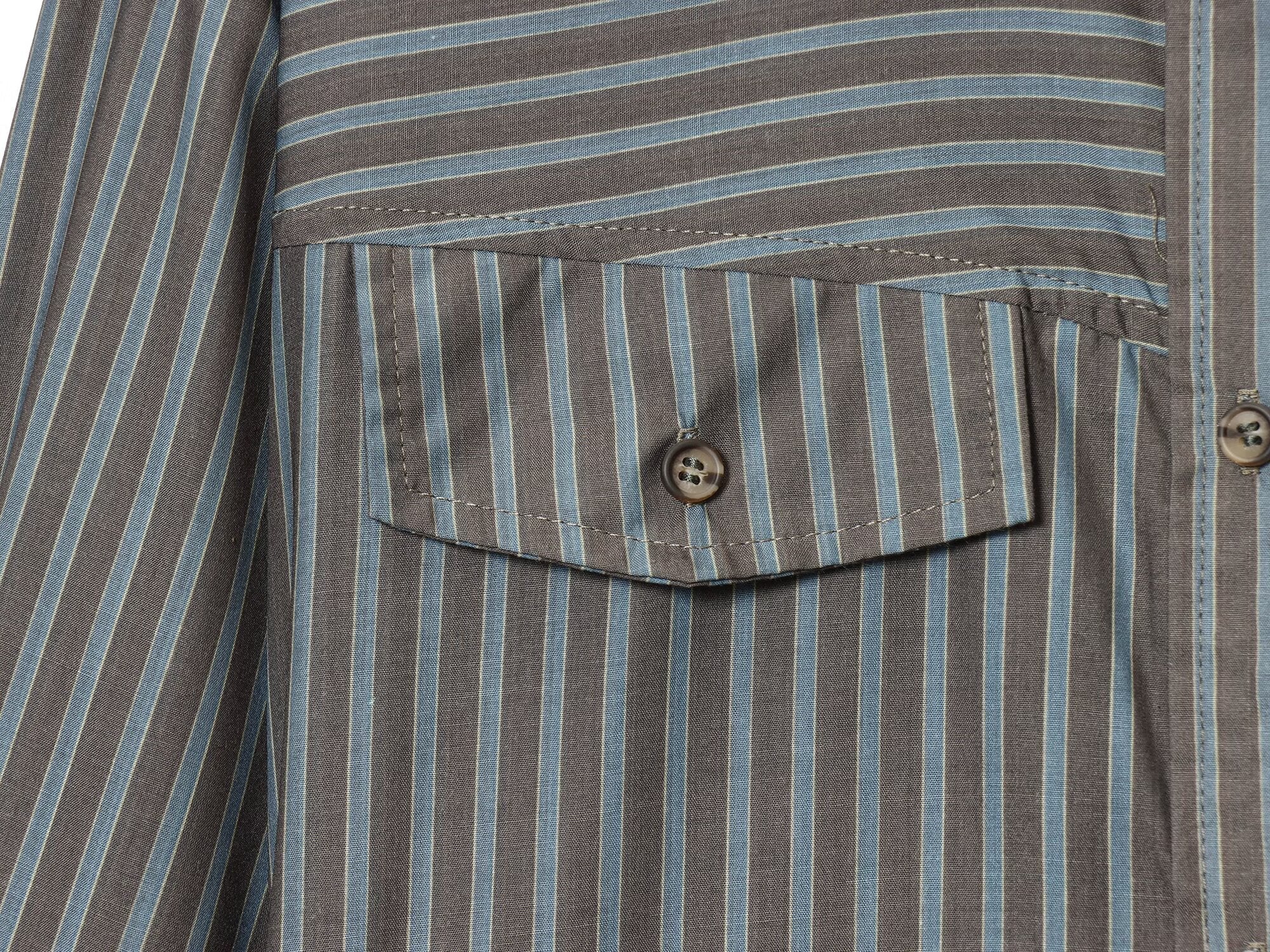 Women's new fashion casual striped poplin shirt