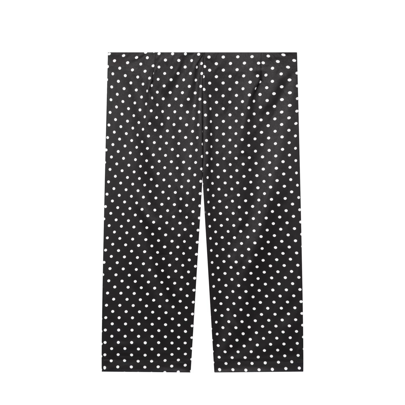 Women's slim casual polka dot cropped pants