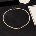Women's new Joker temperament metal bead necklace
