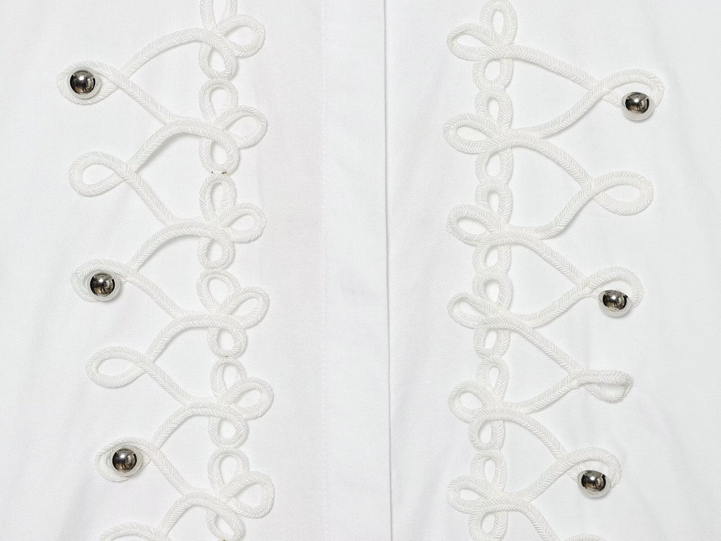 Women's rope knot buckle decoration poplin shirt