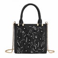 Women's new fashion Pearl embroidered satin texture chain bag shoulder bag