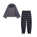 suit Women's 2 pieces hooded checkered cotton jacket Coat+ Pants