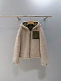 Women's new autumn and winter zipper hooded coat