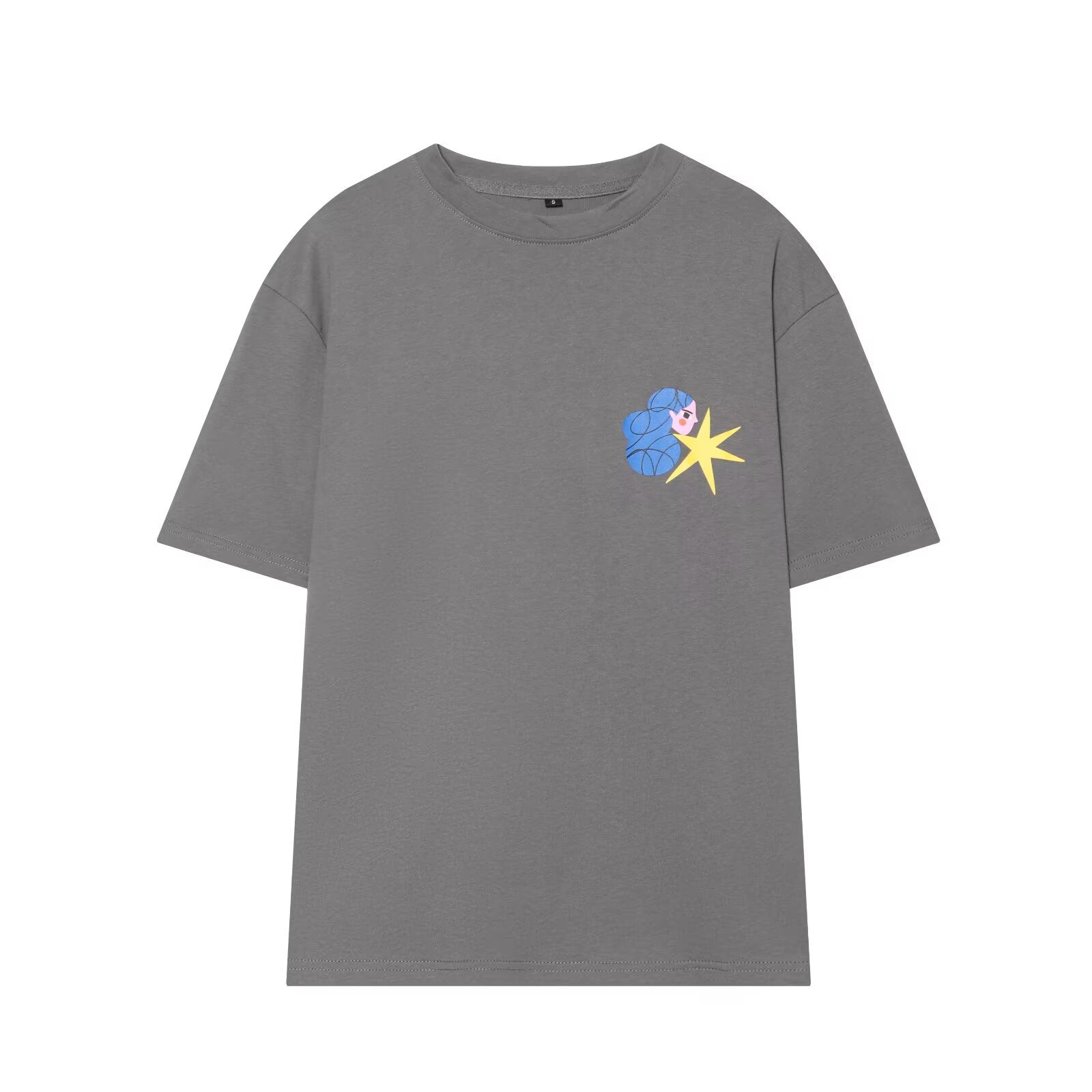 2026 multi-color printed letter T-shirt women short sleeved O-neck loose T-shirt
