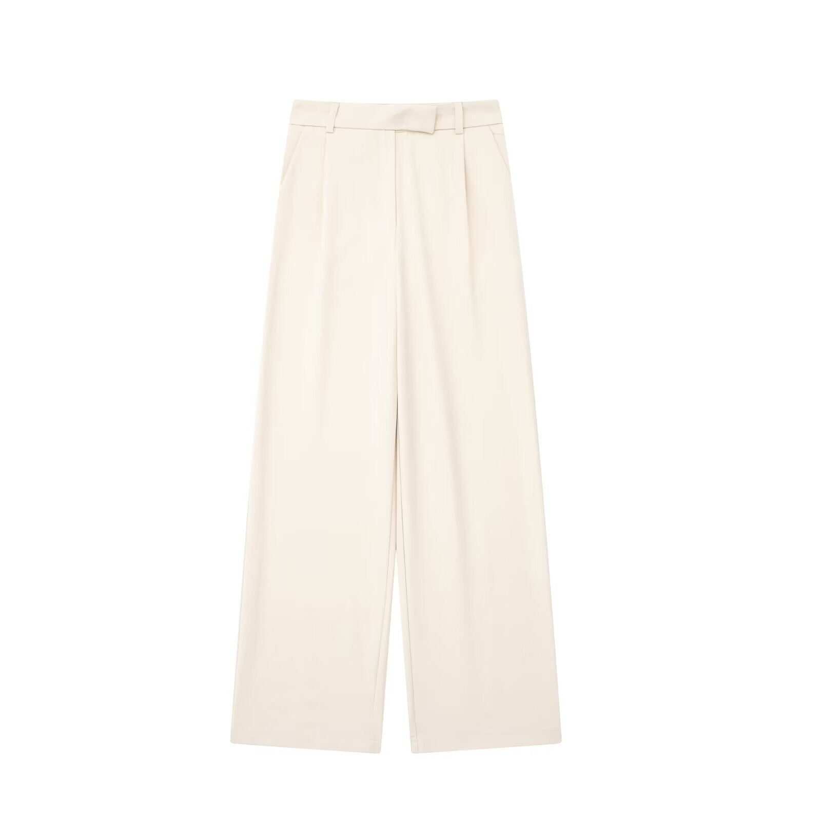 Women's pleated casual wide leg pants